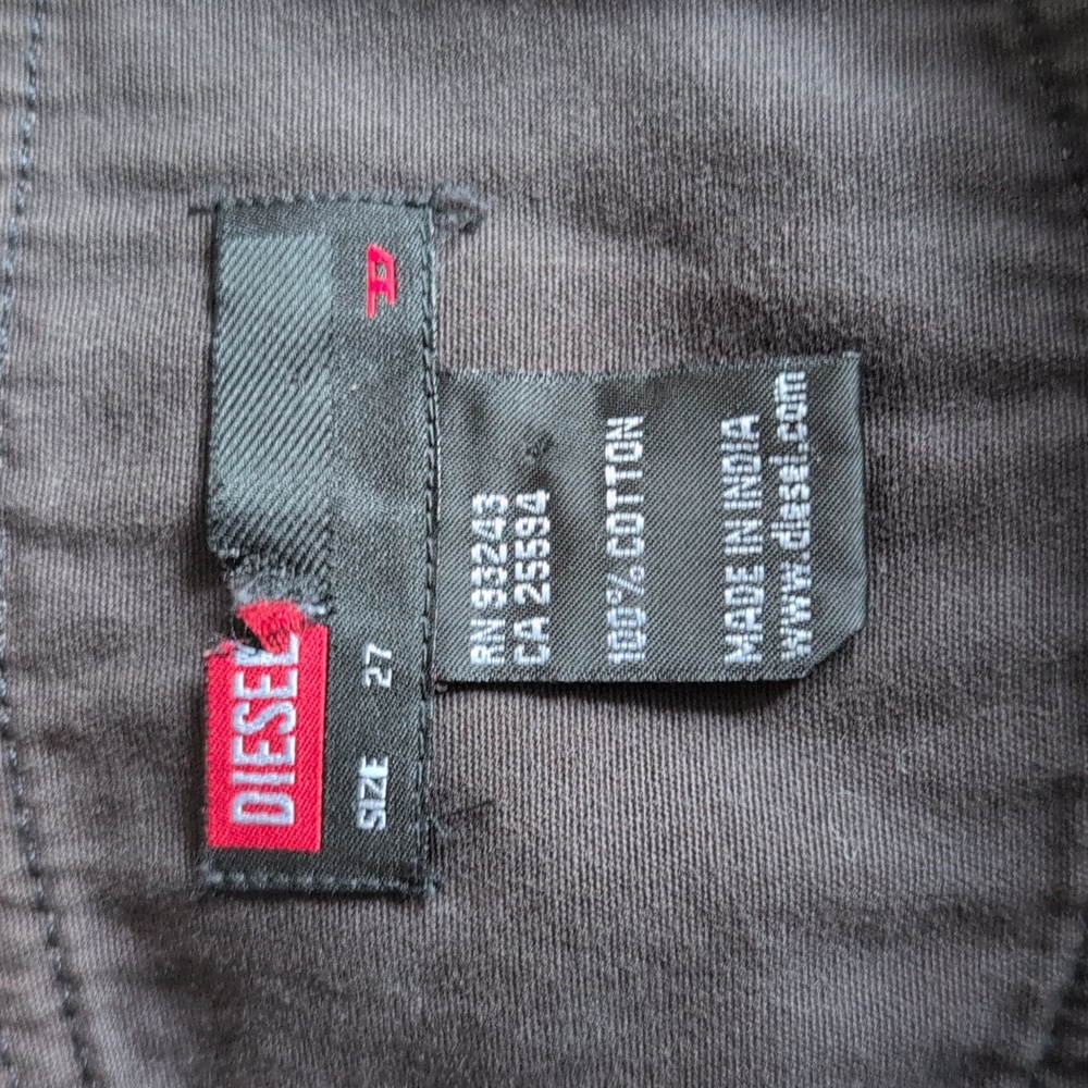 Diesel Y2K Brown Fit & Flare Mini Skirt - Women's 27 (4) - Picture 5 of 7